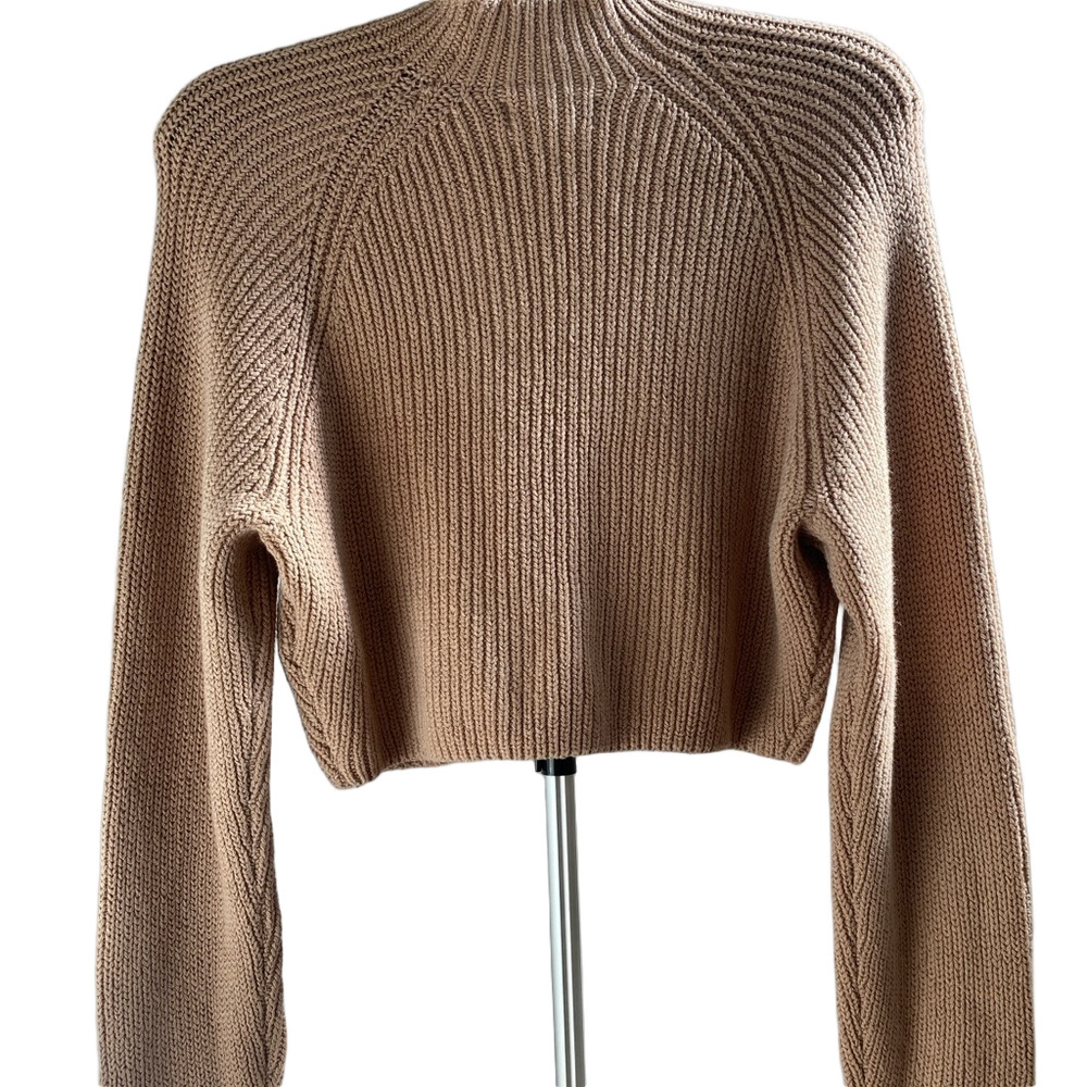 NWT Hollister Women's Cowl Neck  Tan Sweater, Size S - Picture 2 of 5
